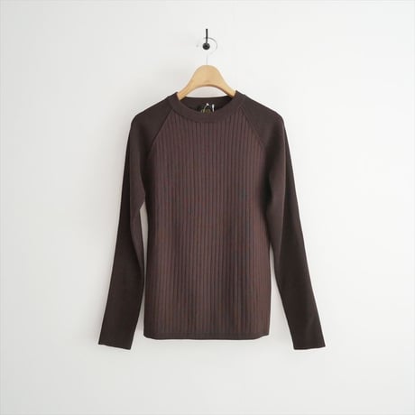 人気完売品 未使用 edit & co. Mixed Rib Knit Pullover KR-0103 2607-0337