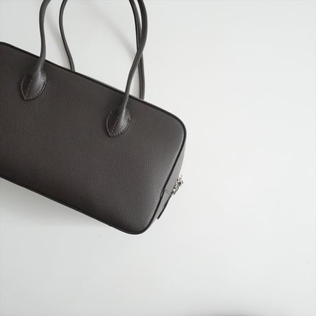 2025 martinique別注 MAISON CANAU EWボックスボストン シュリンクレザー バッグ 2607-0848