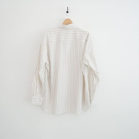 継続販売品 未使用 GALERIE VIE コットンタイプライター ワイドバランスシャツ 23016101101 2608-1158