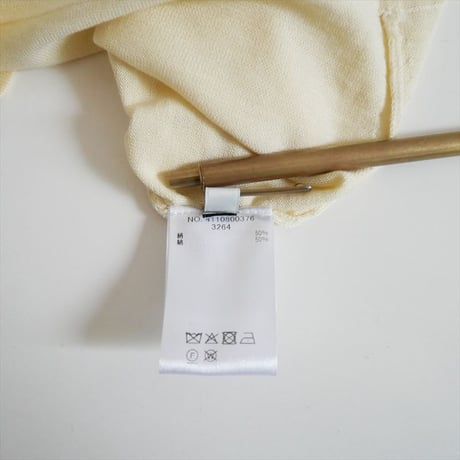 2025SS Ron Herman別注 ebure Light Silk Cotton Knit Tee 4110800376 2607-1130