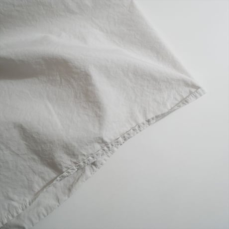 2025AW 未使用 TOUJOURS garment dye organic cotton poplin front wide tuck shirt dress 2605-1355