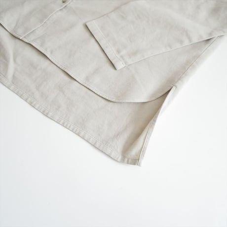 2025AW・人気完売品 evam eva cotton wool band collar shirt E253T165 2604-1245