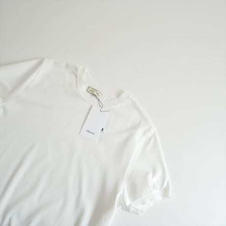 2025SS・人気完売品 未使用 Ron Herman別注 ebure コットンポンチ ニットカラー ティー 4110900761 2607-1168