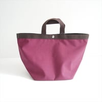 継続販売品 Herve Chapelier 725C(コーデュラ舟型トートL) オベルジーヌ×モカ 2607-1384
