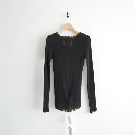 2026AW今季・人気完売品 GALERIE VIE購入品 v::room コットンリブ ラウンドネックプルオーバー 27136513013 2610-0675