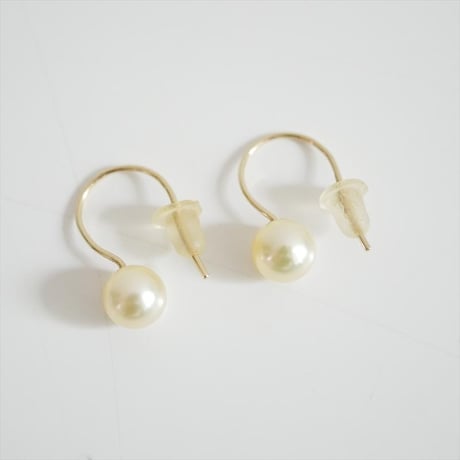 継続販売品 Ron Herman購入品 MIZUKI ペールゴールド アコヤパール ピアス 9912401094 2608-0370