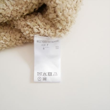 2025・人気完売品 Whim Gazette ニットTWEEDYジャケット WGZ1051107A0005 2607-0220