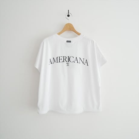 2025 未使用 FREAK'S STORE別注 Americana×THOUSAND MILE 天竺スキッパーTシャツ 1121132800012 2608-0420