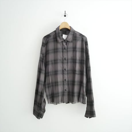 2025AW・人気完売品 AP STUDIO クロップドチェックシャツ 25050586202030 2606-0203