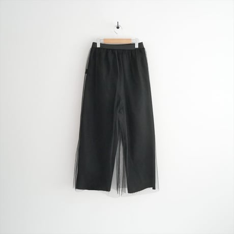 2025AW 未使用 BABYLON チュール付き裏毛パンツ 595842 2604-0289