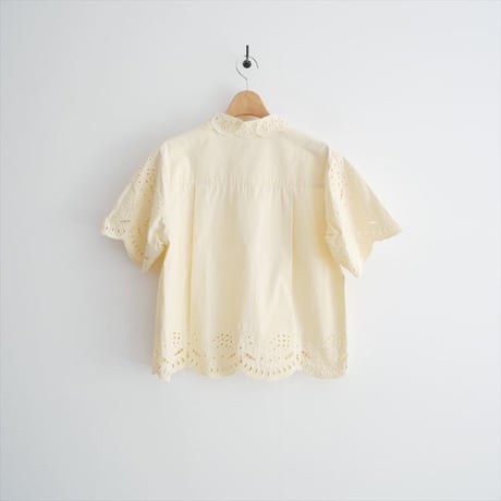 THE SHINZONE PAISLEY OPEN COLLAR SHIRT 24MMSBL04 2607-1207