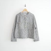 2026 未使用 23区 ツイード ニット ジャケット KRWWLS0361 2607-1365