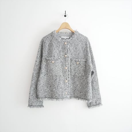2026 未使用 23区 ツイード ニット ジャケット KRWWLS0361 2607-1365