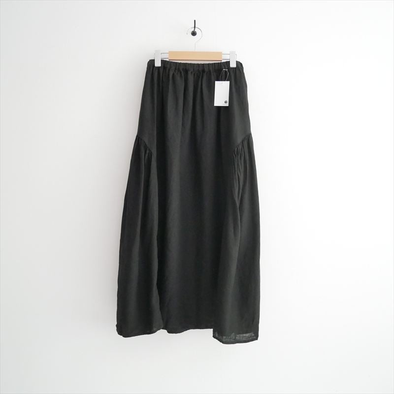 継続販売品 nest Robe リネンサイドギャザーマキシスカート 01253-1152