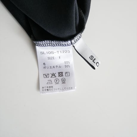 2026AW今季・人気完売品  Demi-Luxe BEAMS、スタイリスト佐藤佳菜子さんコラボ SLOANE ウール ポリエステル クルーネック Tシャツ SL10S-T1225 2610-0382