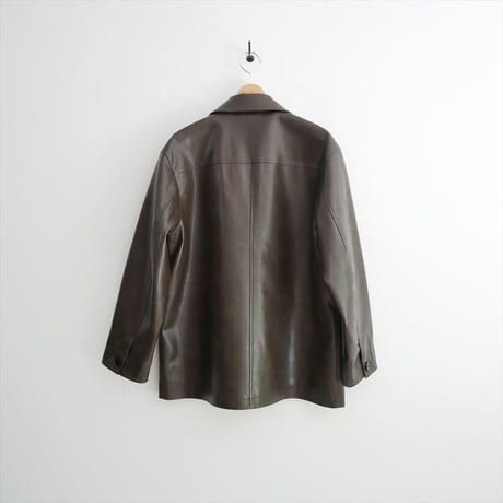 2025AW BEAUTY&YOUTH レザーライク カバーオール ジャケット 16251995408 2608-1101