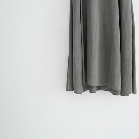 ATON HAND DYE NYLON タックフレアスカート SKAGNM0204 2608-2058