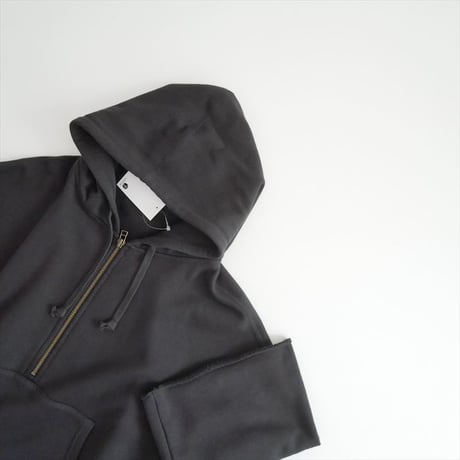 2025AW・人気完売品 AP STUDIO ウールミックスハーフジップフーディ 25070586203130 2605-2024