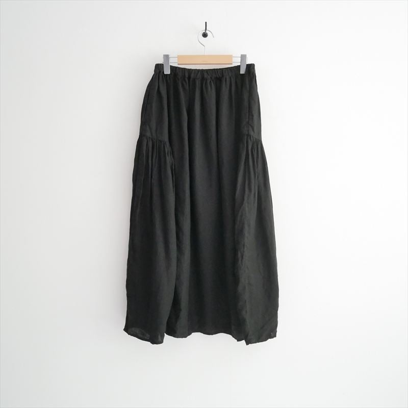 継続販売品 nest Robe リネンサイドギャザーマキシスカート 01253-1152