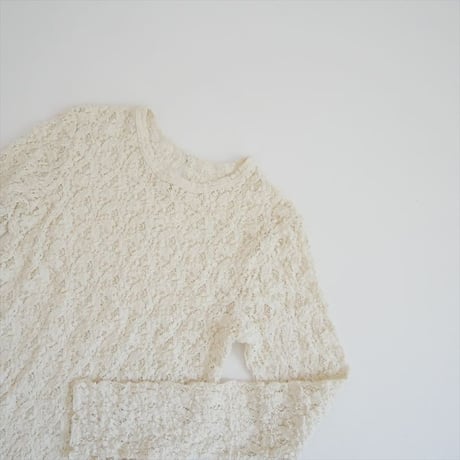 2025AW・人気完売品 未使用 IENA Flowerストレッチレースプルオーバー 25070900215230 2608-0968