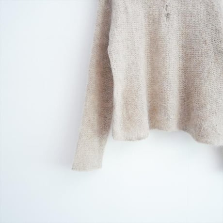 継続販売品・人気完売色 Plage ALPACA MIX BUTTON ニット 25080922854040 2609-0377