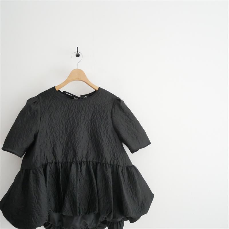BLUELEA Silky jacquard balloon tops 242092 2608