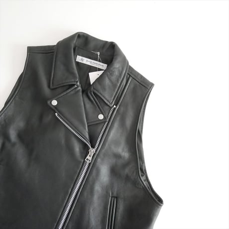 journal standard luxe レザーショート ライダースベスト 24011440201030 2610-0044