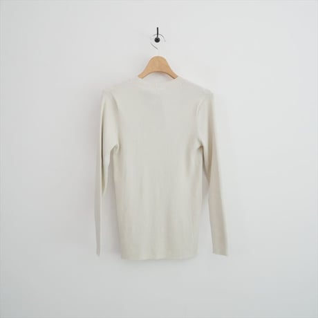 継続販売品 未使用 GALERIE VIE ギザコットンリブ クルーネックプルオーバー※未使用品 23026102105 2608-1194