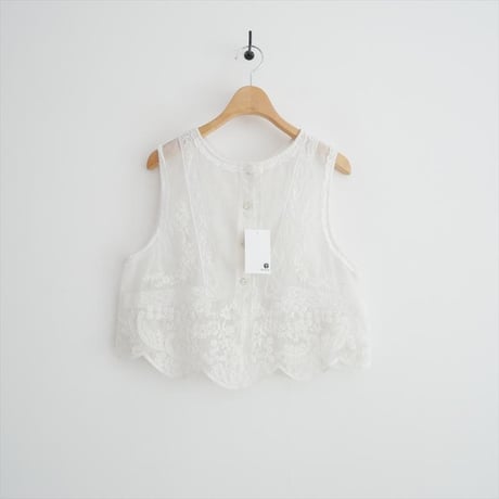 2026SS・人気完売品 Pheeta Maria レース ベスト 89226000004 2608-0707