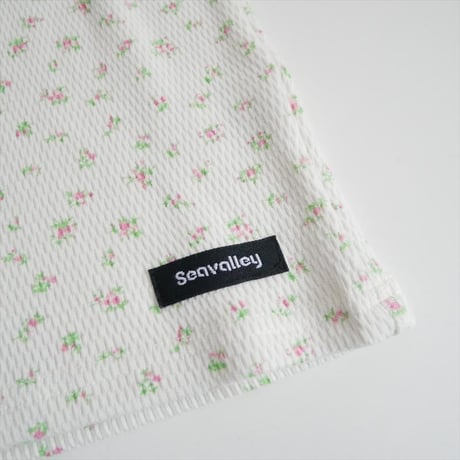 2026 未使用 SEA コットン フローラル サーマル 長袖Tシャツ 110706511 2608-1474