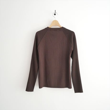 人気完売品 未使用 edit & co. Mixed Rib Knit Pullover KR-0103 2607-0337
