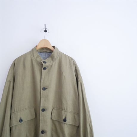 継続販売品 GALERIE VIE ダストリネン スタンドカラーブルゾン 23076107108 2608-1150