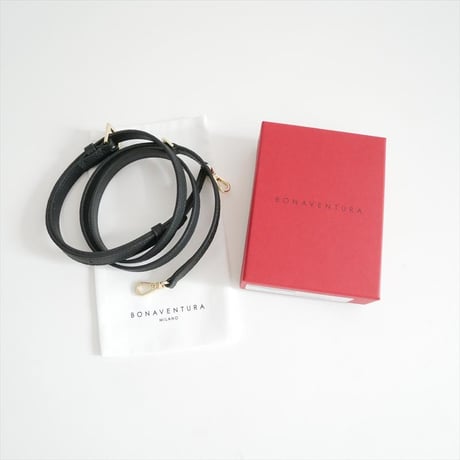 継続販売品 BONAVENTURA Dリング付き アジャスタブル ショルダー ストラップ シュリンクレザー (ゴールド) BSRT9G 2608-0349