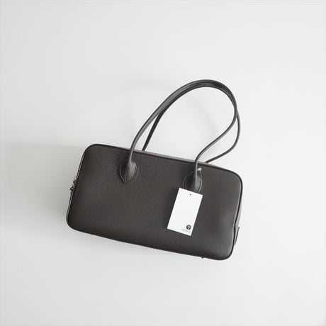 2025 martinique別注 MAISON CANAU EWボックスボストン シュリンクレザー バッグ 2607-0848