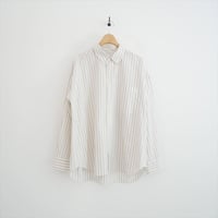 継続販売品 未使用 GALERIE VIE コットンタイプライター ワイドバランスシャツ 23016101101 2608-1158