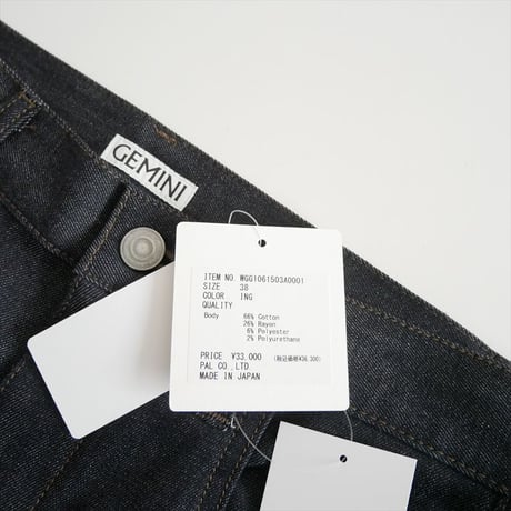 2026AW今季・人気完売品 未使用 GEMINI Whim Gazette  5ポケットデニムパンツ WGG1061503A0001 2610-0383