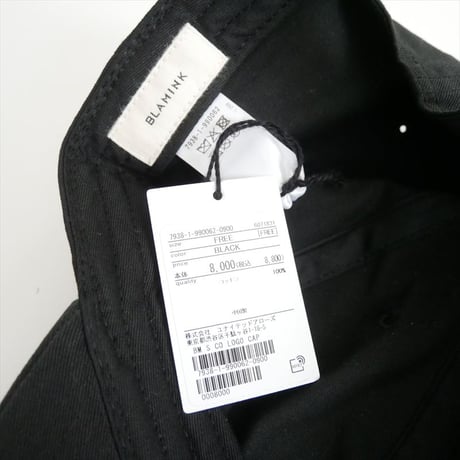2025SS・人気完売品 未使用 BLAMINK ロゴキャップ 79381990062 2607-0912