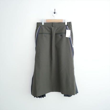 BARNEYS NEW YORK別注 sacai サイドプリーツスカート 24-07628 2606-0944