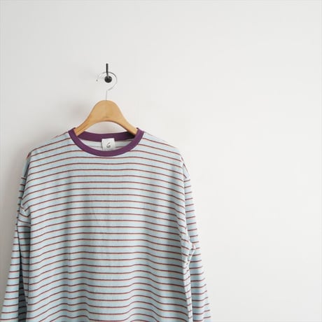 2026 6 ROKU BEAUTY&YOUTH パイル ボーダー ロングスリーブ Tシャツ 86122000015 2607-2165