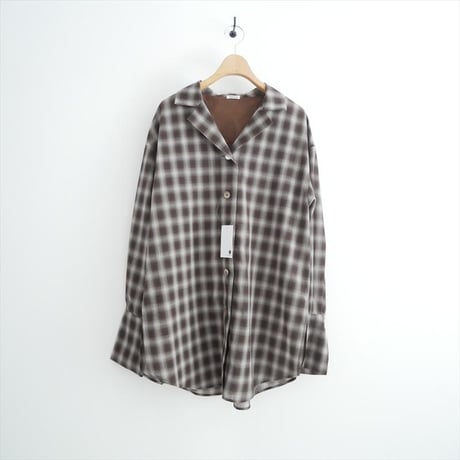 2025AW CREDONA SHEER CHECK SHIRT JACKET 1425410324-0 2609-0506