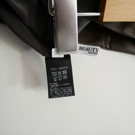 2025AW BEAUTY&YOUTH レザーライク カバーオール ジャケット 16251995408 2608-1101