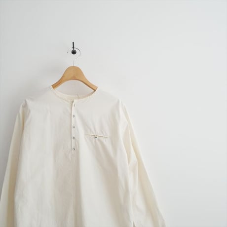 atelier naruse cotton henry neck shirt na-t02065 2606-0287
