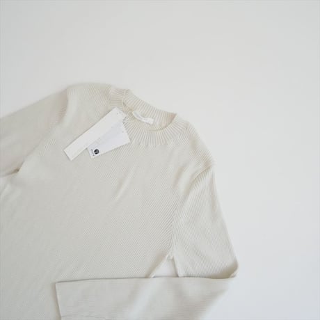 継続販売品 未使用 GALERIE VIE ギザコットンリブ クルーネックプルオーバー※未使用品 23026102105 2608-1194