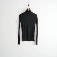 継続販売品 AURALEE SUPER HIGH GAUGE SHEER RIB TURTLE NECK L/S TEE A00T02HF 2608-0490