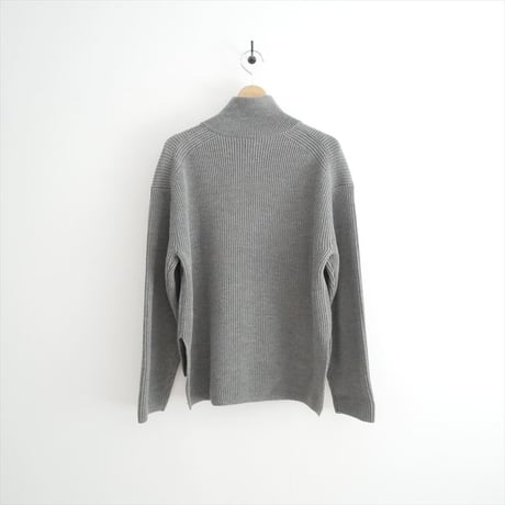 2025AW BATONER SOLID WOOL RIB HALF ZIPニット BN-25FL-035 2609-0295
