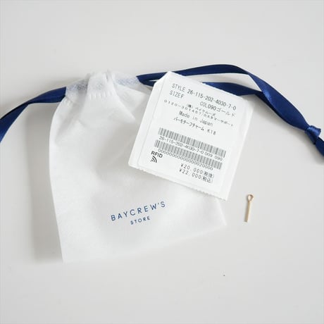 2026SS今季 Lilas K18 バーモチーフチャーム 26115202403070 2606-1121