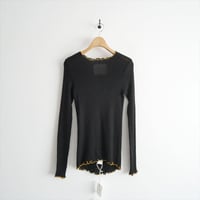 2026AW今季・人気完売品 GALERIE VIE購入品 v::room コットンリブ ラウンドネックプルオーバー 27136513013 2610-0675