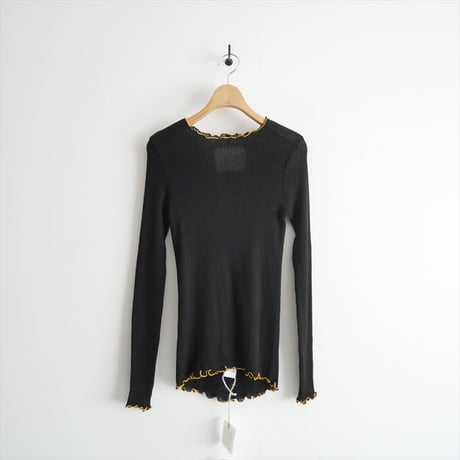 2026AW今季・人気完売品 GALERIE VIE購入品 v::room コットンリブ ラウンドネックプルオーバー 27136513013 2610-0675