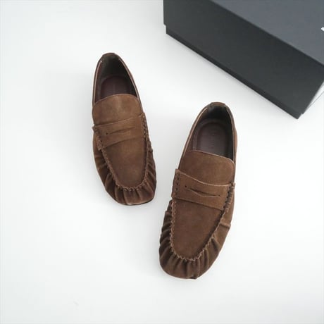 JOURNAL STANDARD L'ESSAGE購入品 ALOHAS Aven Suede Brown Leather Loafers：ローファー 26093380001910 2609-0589