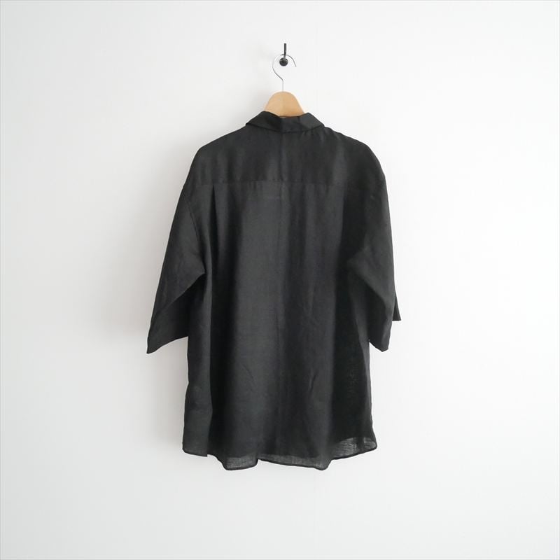 ebure リネンジレ 36 継続販売品 未使用 ebure フレンチリネン 七分袖シャツ 9950700009